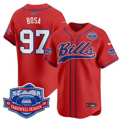 Buffalo Bills 2025 Baseball Jersey All Stitched - Farewell to Highmark Stadium