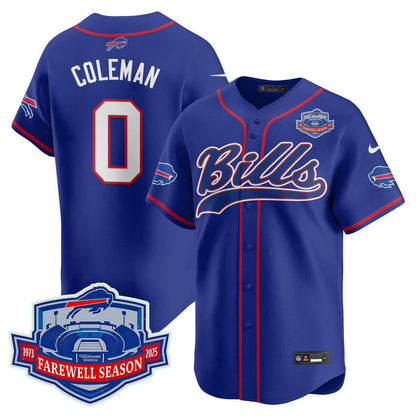 Buffalo Bills 2025 Baseball Jersey All Stitched - Farewell to Highmark Stadium