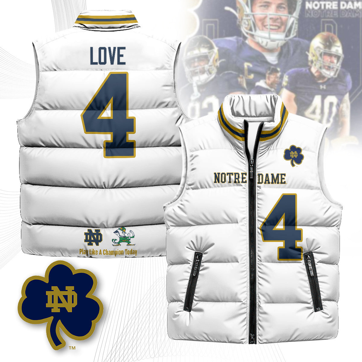 Notre Dame Fighting Irish Unisex Puffer Vest
