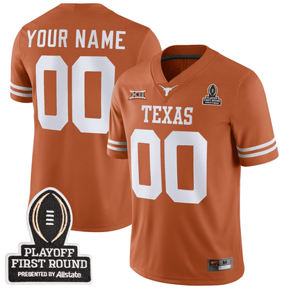 Custom TEX Football 24/25 Jersey - CFP First Round Patch