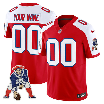 NE 6-Time Champions Patch Vapor Limited Custom Jersey - All Stitched