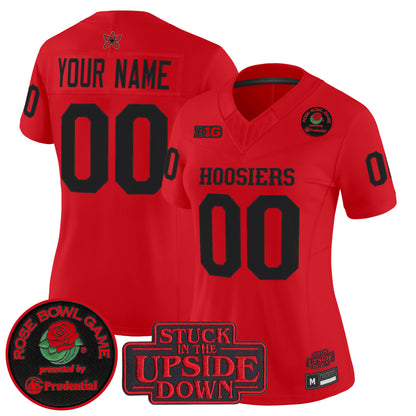 Indiana Hoosiers 'Stranger Things Edition' Vapor Limited Custom Jersey - 2025 Rose Bowl Patch - All Stitched