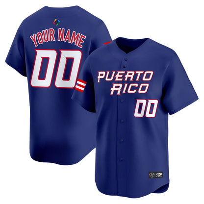 Team Puerto Rico World Baseball Classic Vapor Premier Custom Jersey - 2026 Roster - All Stitched