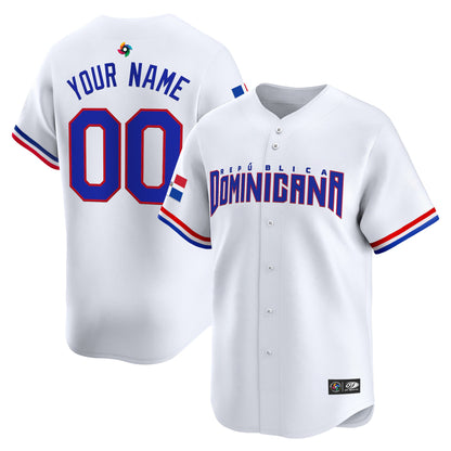 Team Dominican Republic World Baseball Classic Vapor Premier Custom Jersey - 2026 Roster - All Stitched