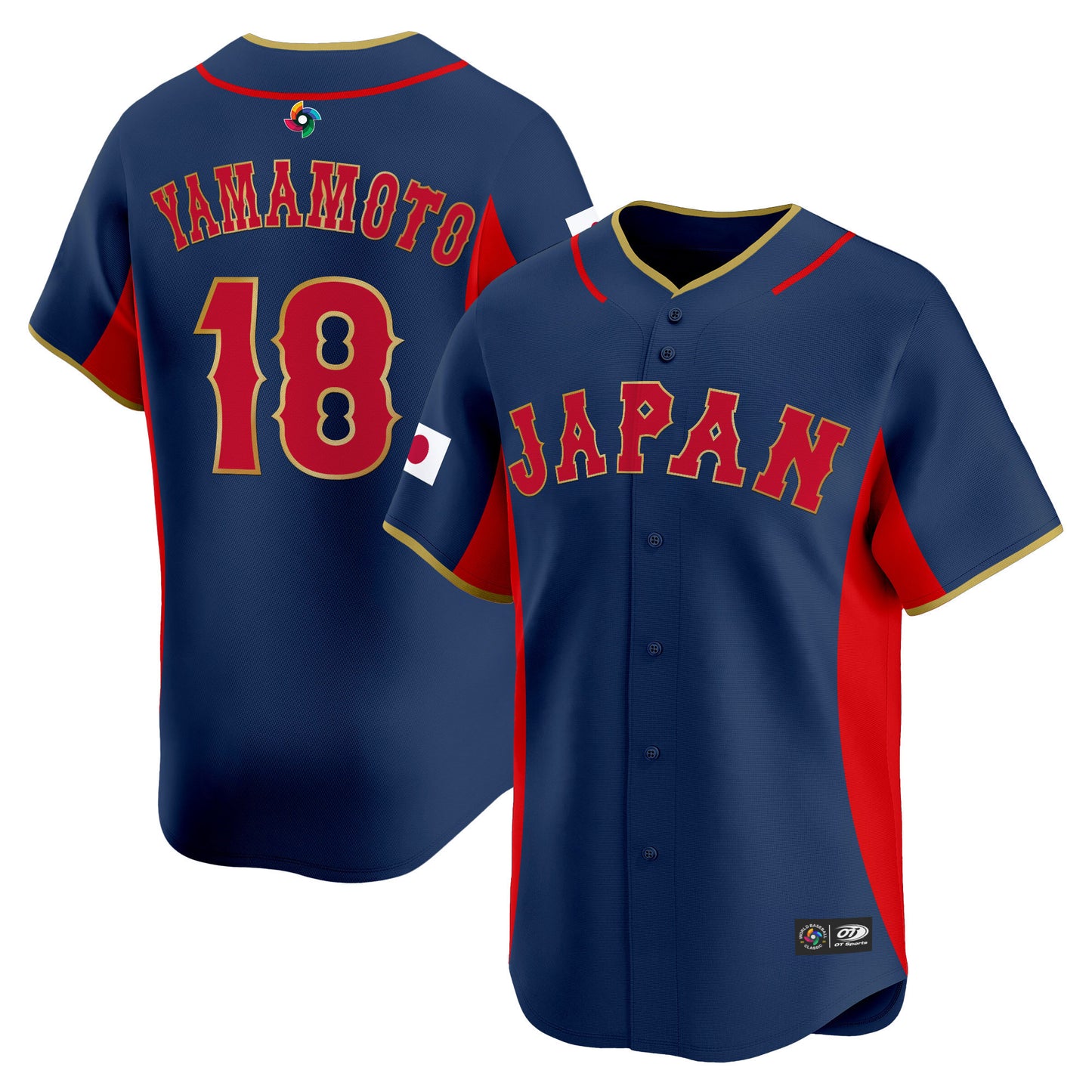 Men's Team Japan World Baseball Classic Vapor Premier Jersey - 2026 Roster - All Stitched