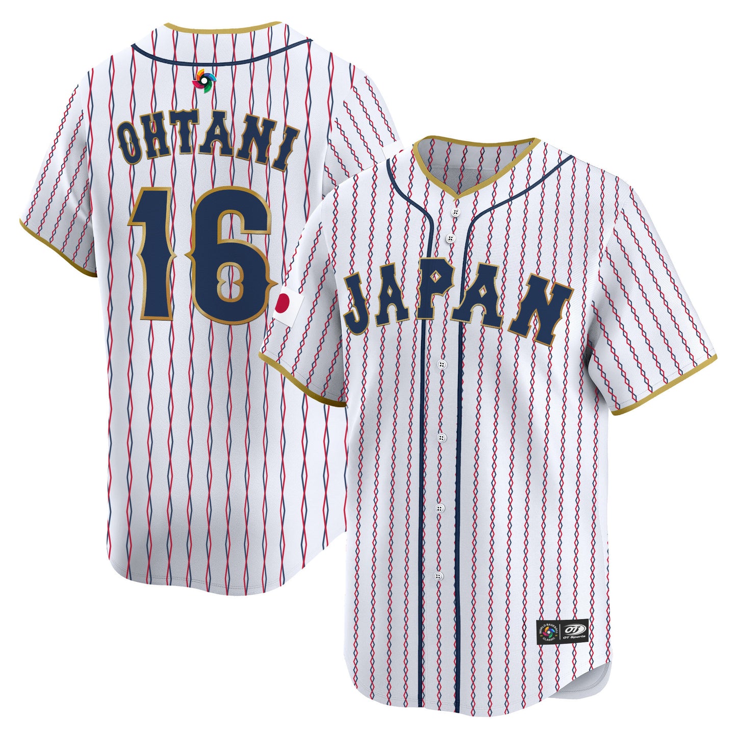 Men's Team Japan World Baseball Classic Vapor Premier Jersey - 2026 Roster - All Stitched
