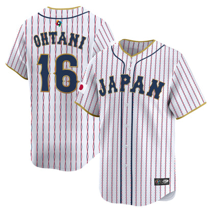 Men's Team Japan World Baseball Classic Vapor Premier Jersey - 2026 Roster - All Stitched