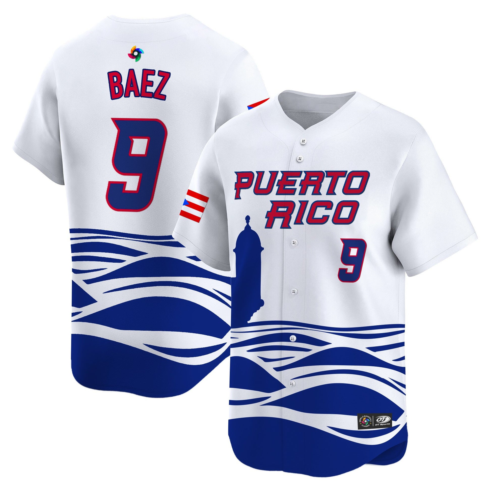 Men's Team Puerto Rico World Baseball Classic Vapor Premier Jersey - 2026 Roster - All Stitched