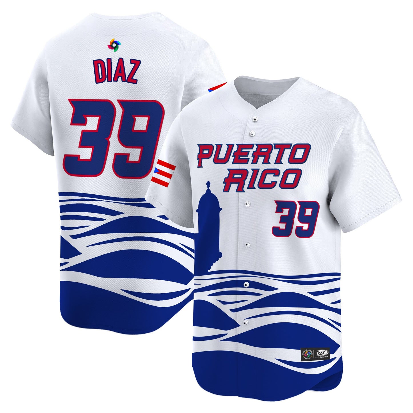 Men's Team Puerto Rico World Baseball Classic Vapor Premier Jersey - 2026 Roster - All Stitched