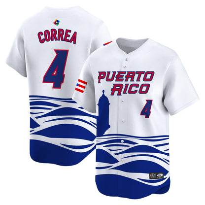 Men's Team Puerto Rico World Baseball Classic Vapor Premier Jersey - 2026 Roster - All Stitched