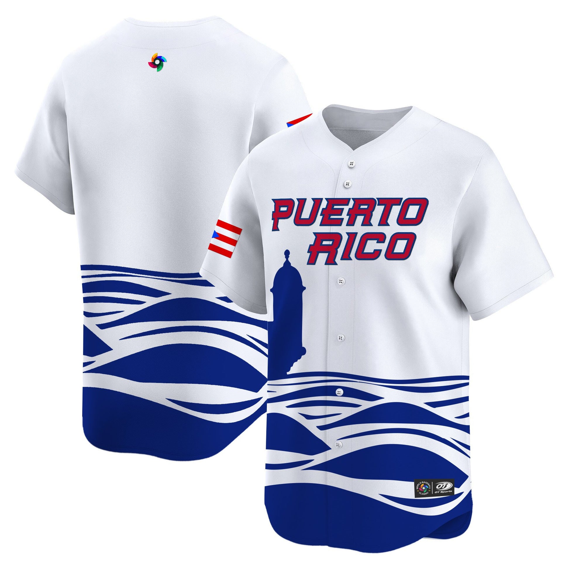 Men's Team Puerto Rico World Baseball Classic Vapor Premier Jersey - 2026 Roster - All Stitched