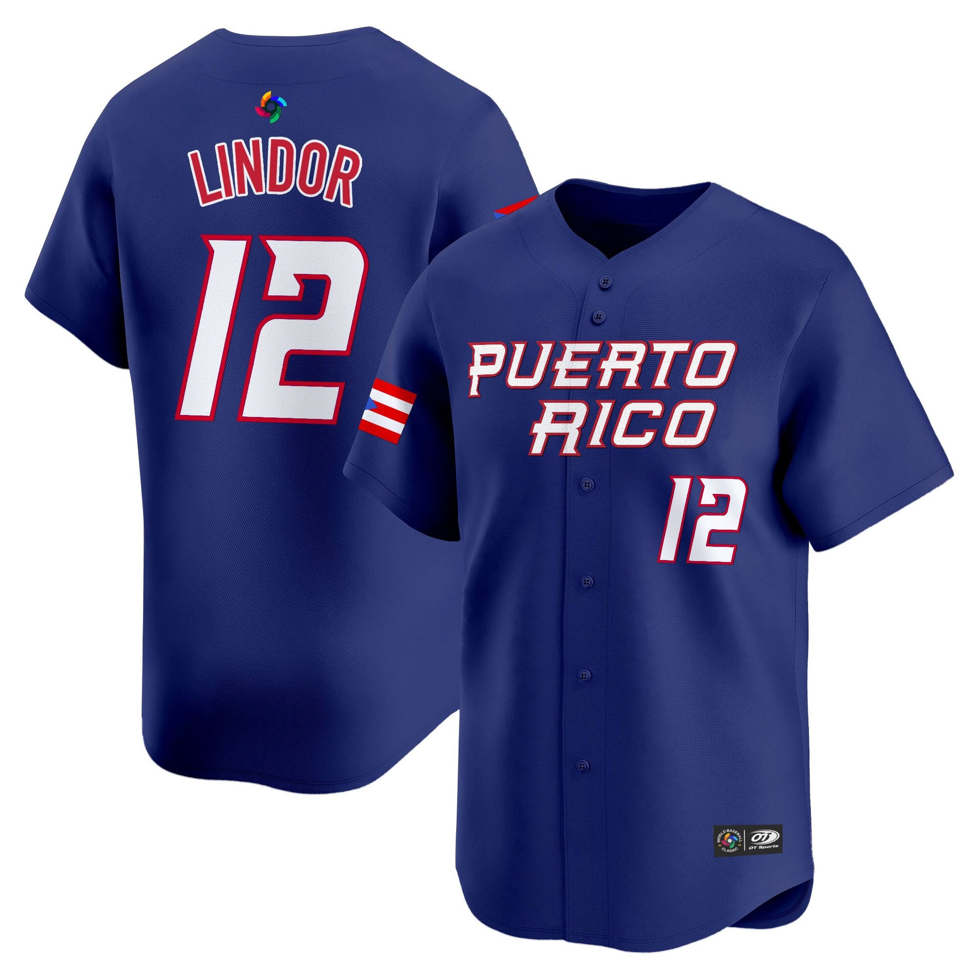 Men's Team Puerto Rico World Baseball Classic Vapor Premier Jersey - 2026 Roster - All Stitched