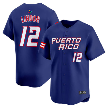 Men's Team Puerto Rico World Baseball Classic Vapor Premier Jersey - 2026 Roster - All Stitched