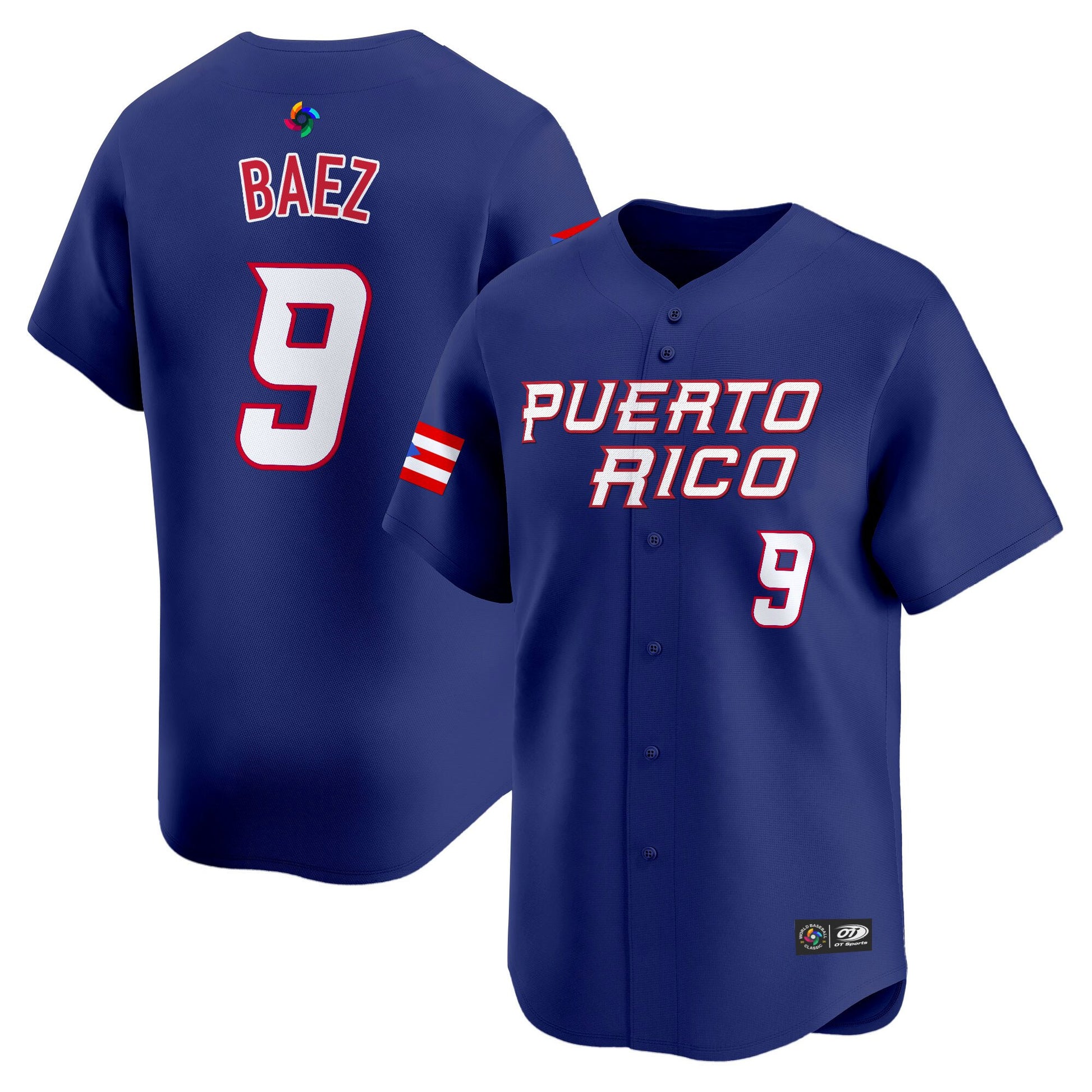 Men's Team Puerto Rico World Baseball Classic Vapor Premier Jersey - 2026 Roster - All Stitched