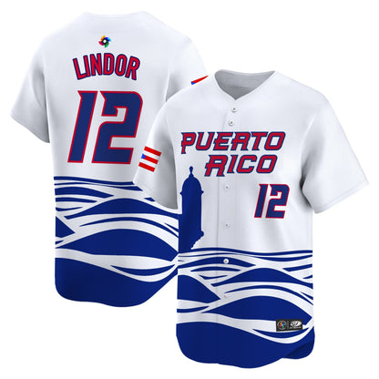 Men's Team Puerto Rico World Baseball Classic Vapor Premier Jersey - 2026 Roster - All Stitched