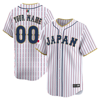 Team Japan World Baseball Classic Vapor Premier Custom Jersey - 2026 Roster - All Stitched