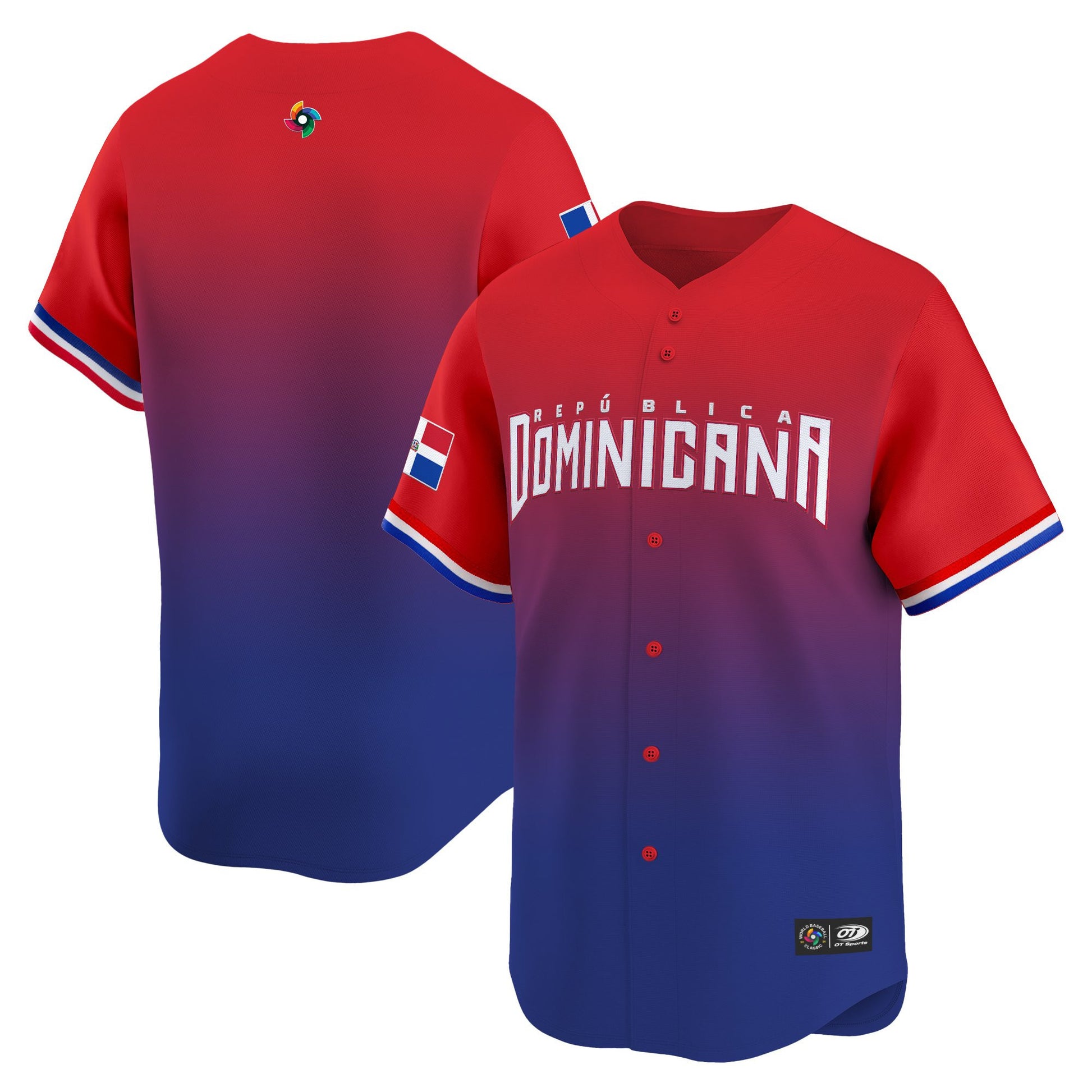 Men's Team Dominican Republic World Baseball Classic Vapor Premier Jersey - 2026 Roster - All Stitched