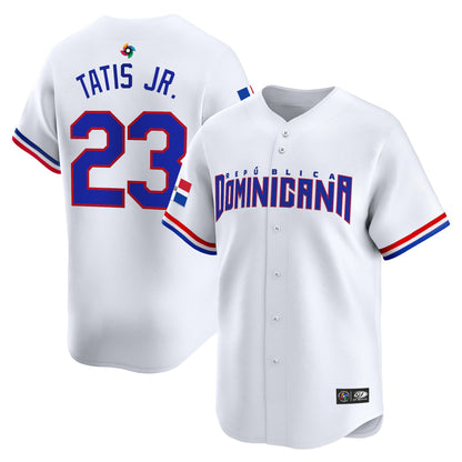 Men's Team Dominican Republic World Baseball Classic Vapor Premier Jersey - 2026 Roster - All Stitched