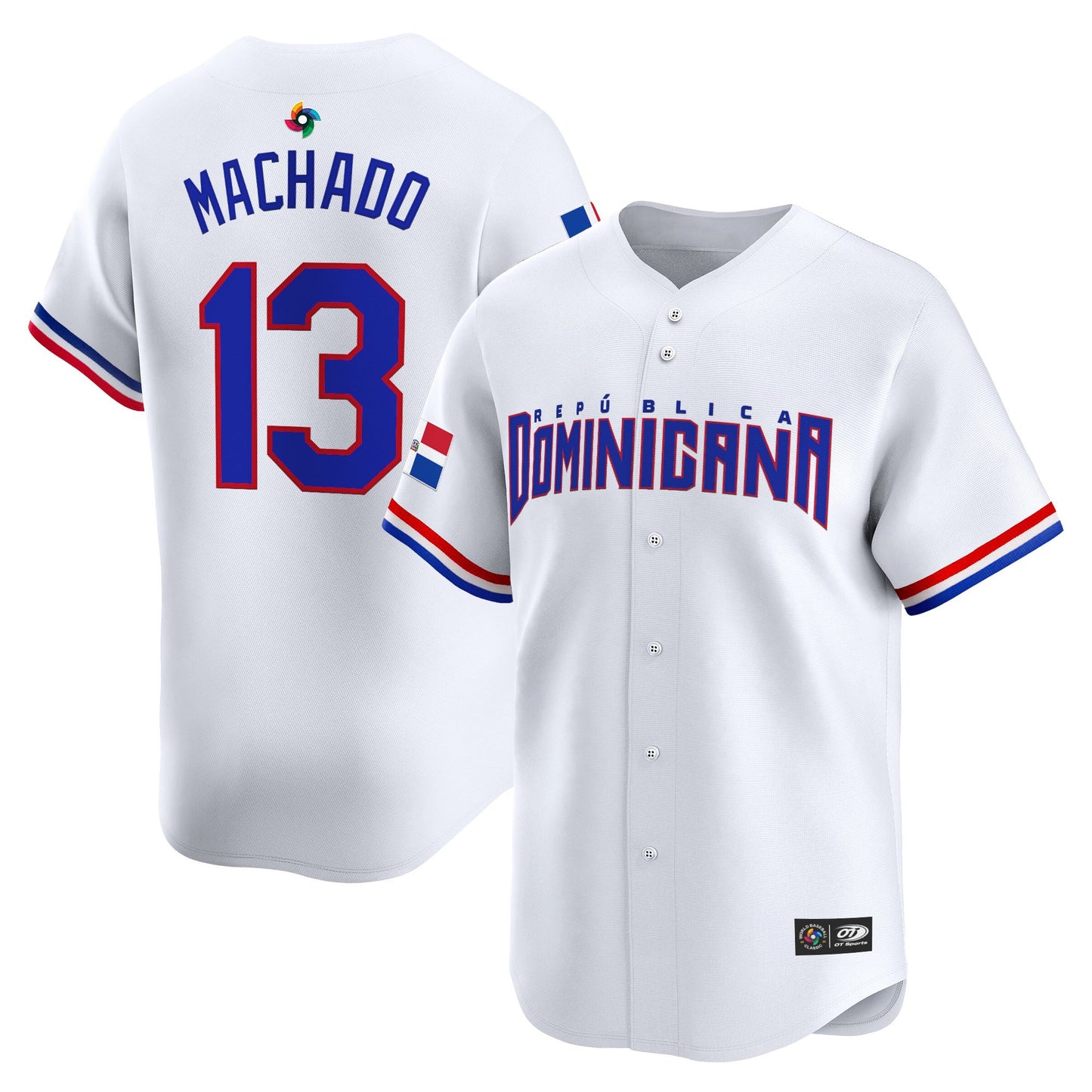 Men's Team Dominican Republic World Baseball Classic Vapor Premier Jersey - 2026 Roster - All Stitched