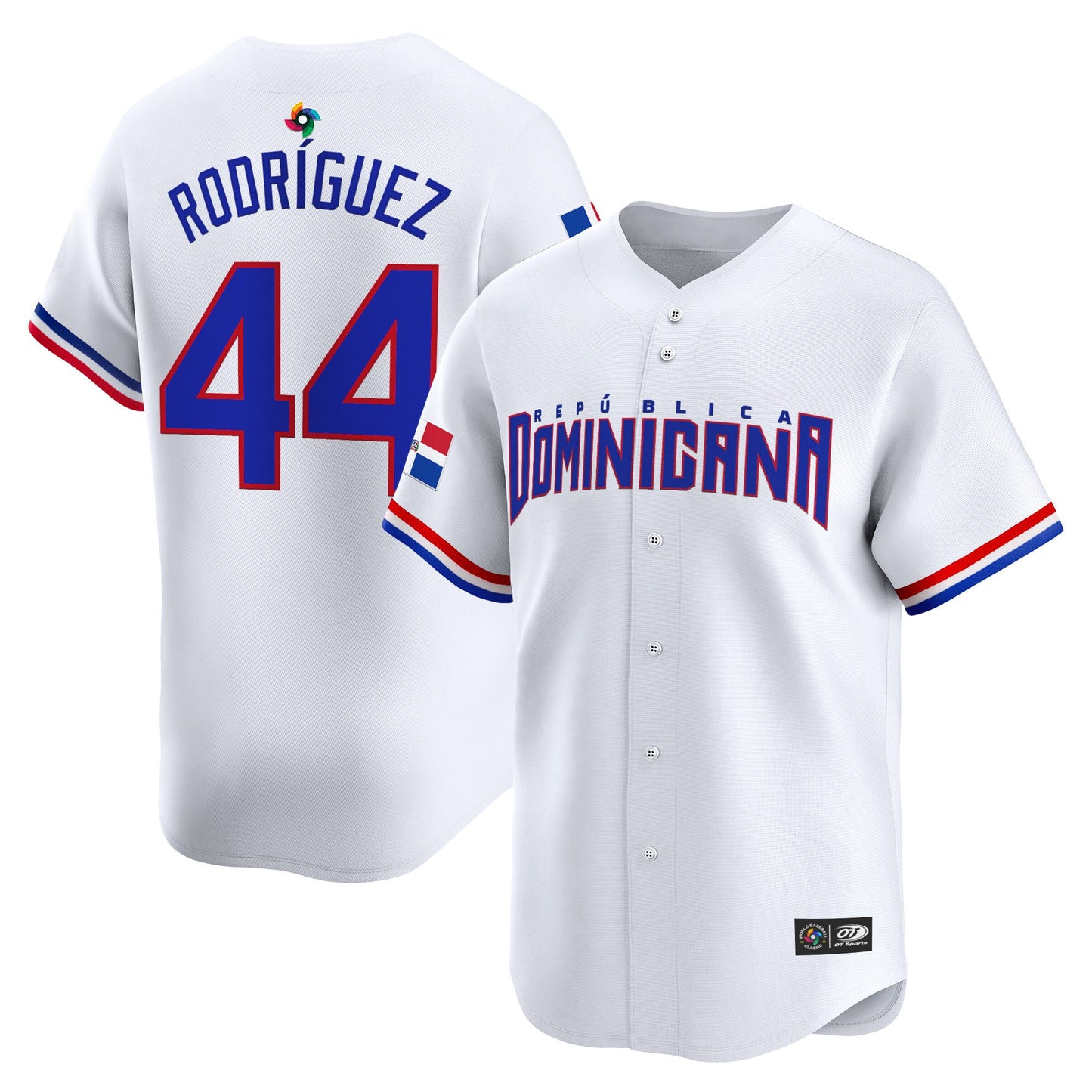 Men's Team Dominican Republic World Baseball Classic Vapor Premier Jersey - 2026 Roster - All Stitched