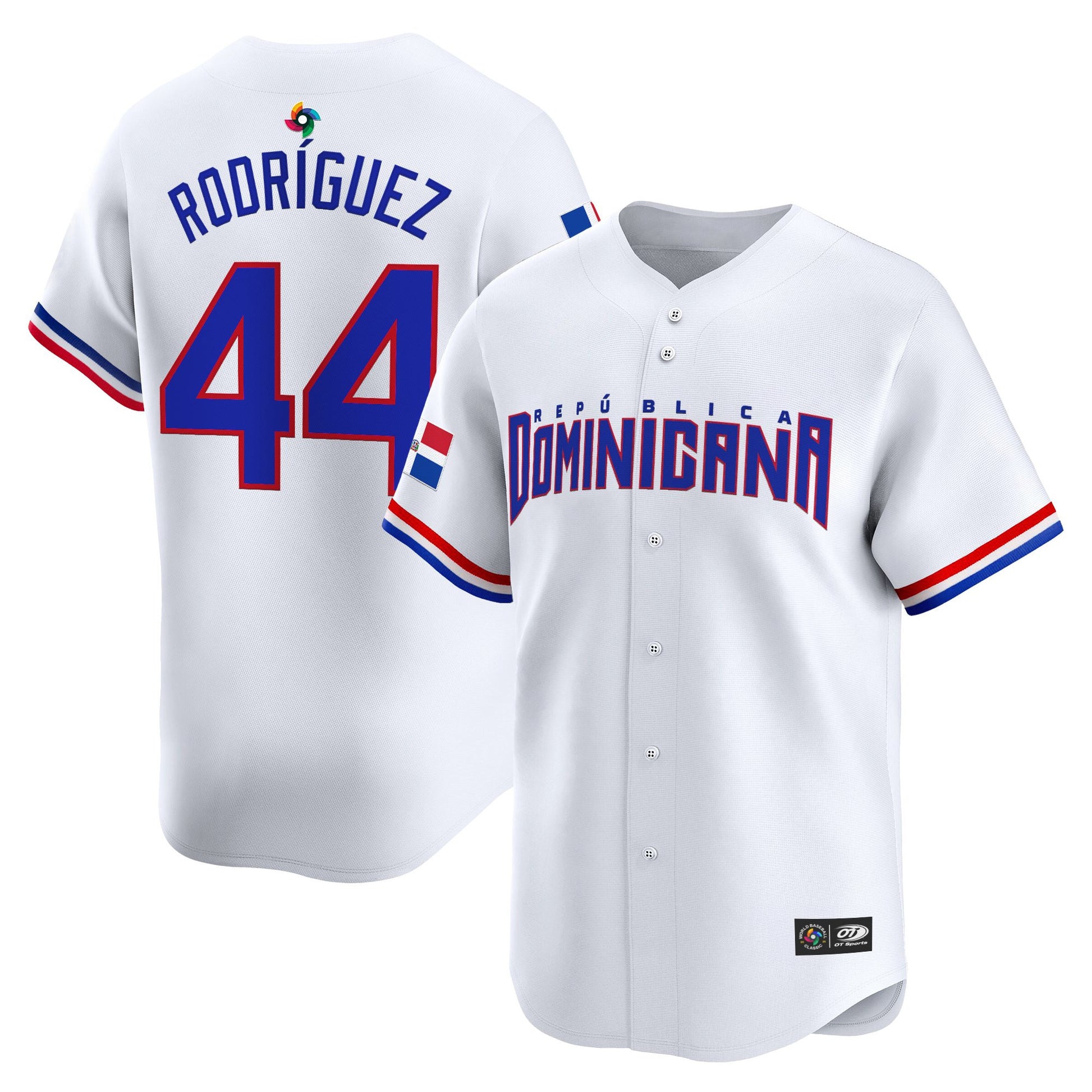 Men's Team Dominican Republic World Baseball Classic Vapor Premier Jersey - 2026 Roster - All Stitched