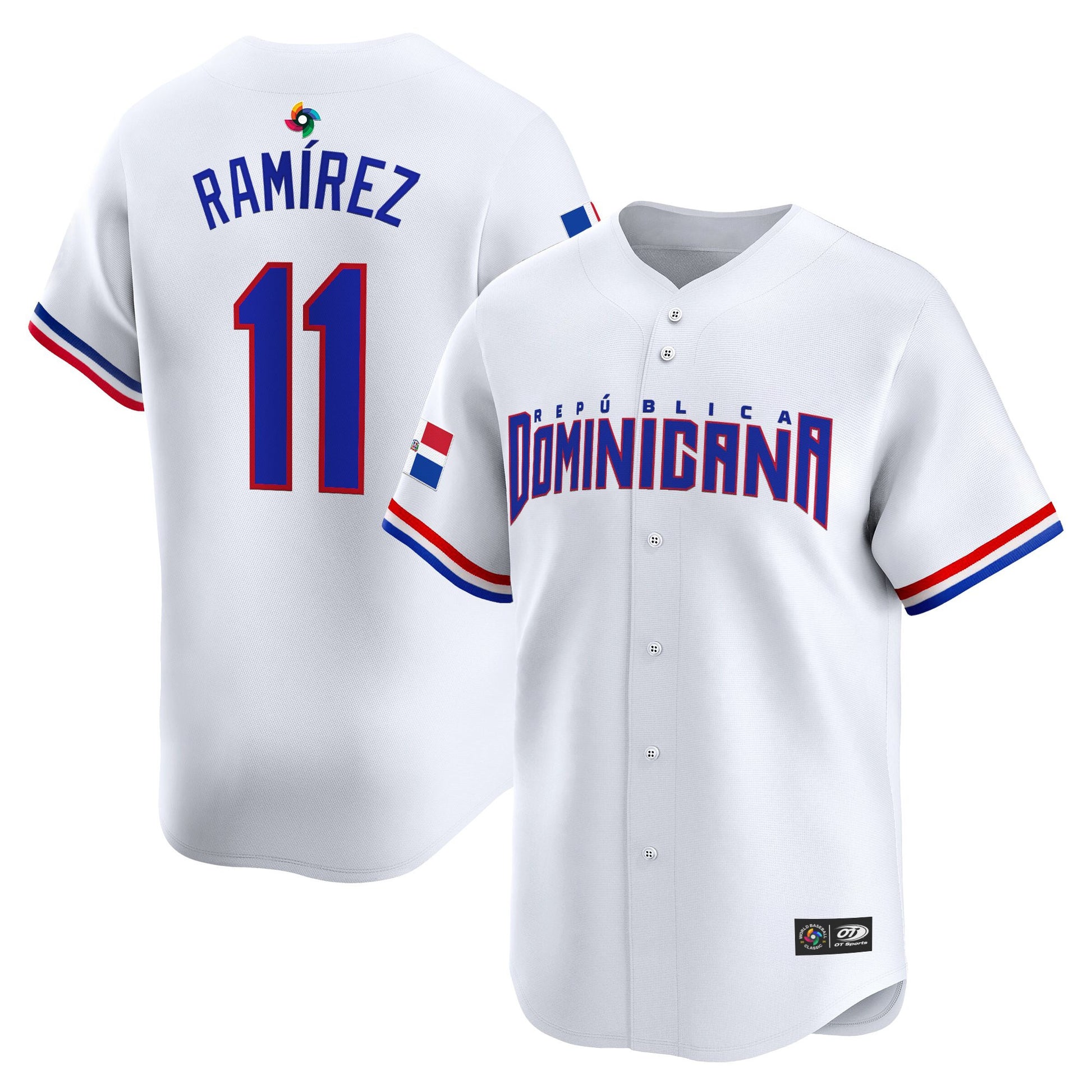 Men's Team Dominican Republic World Baseball Classic Vapor Premier Jersey - 2026 Roster - All Stitched